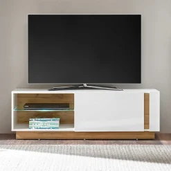 Outlet Zweifarbiges TV Board mit Klappe - Myrda Tv & Hifi-Möbel|Lowboards